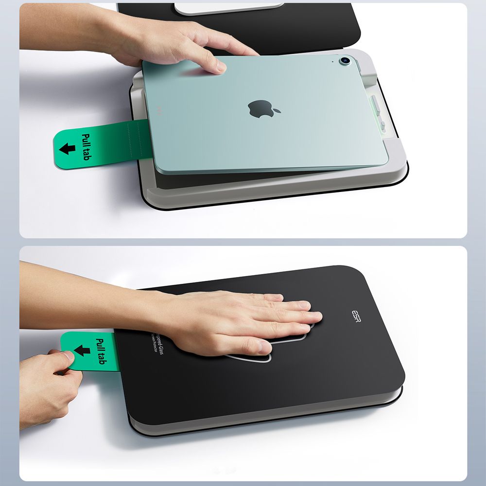 VETRO TEMPERATO ESR ULTRAFIT 2-PACK PER IPAD AIR 13” 1 / 2 / 2024-2025 TRASPARENTE