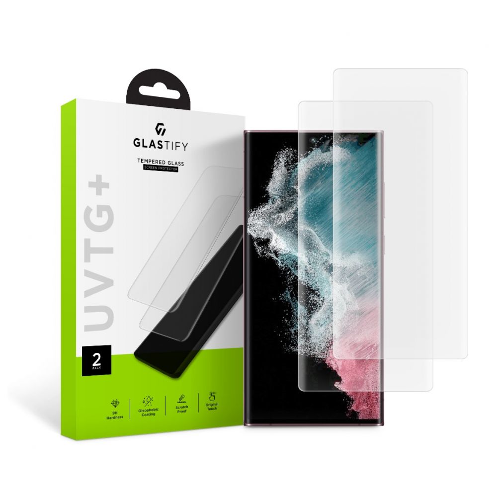 VETRO TEMPERATO GLASTIFY UVTG+ 2-PACK GALAXY S22 ULTRA
