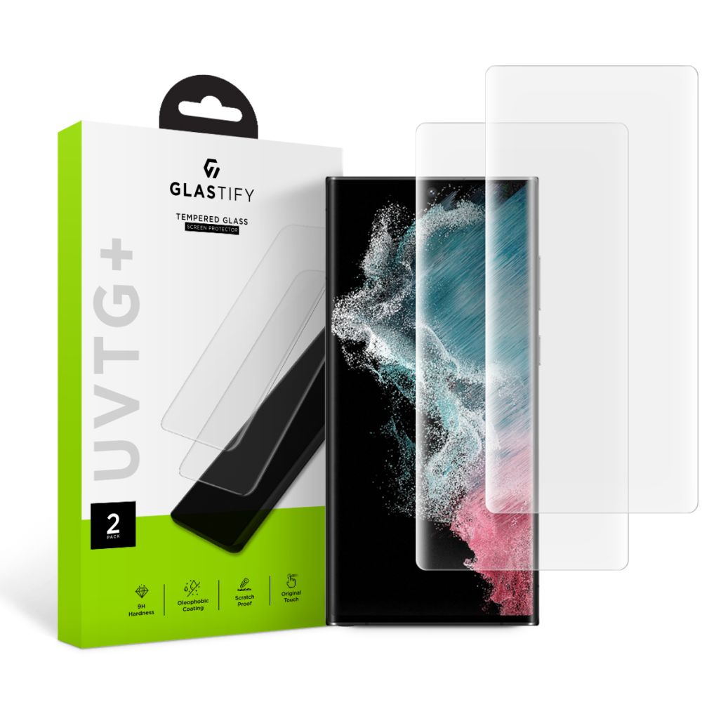 VETRO TEMPERATO GLASTIFY UVTG+ 2-PACK GALAXY S23 ULTRA CHIARO