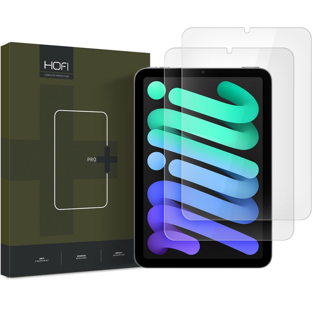 VETRO TEMPERATO HOFI GLASS PRO+ 2-PACK IPAD MINI 8.3 6 / 7 2021 / 2024 TRASPARENTE