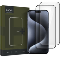 VETRO TEMPERATO PER IPHONE 16 PRO MAX HOFI GLASS PRO+ 2-PACK NERO