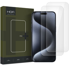 2X VETRO TEMPERATO PER IPHONE 16 PRO MAX HOFI GLASS PRO+ 2-PACK TRASPARENTE