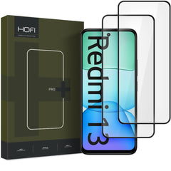 2X VETRO TEMPERATO HOFI GLASS PRO+ 2-PACK XIAOMI REDMI 13 NERO