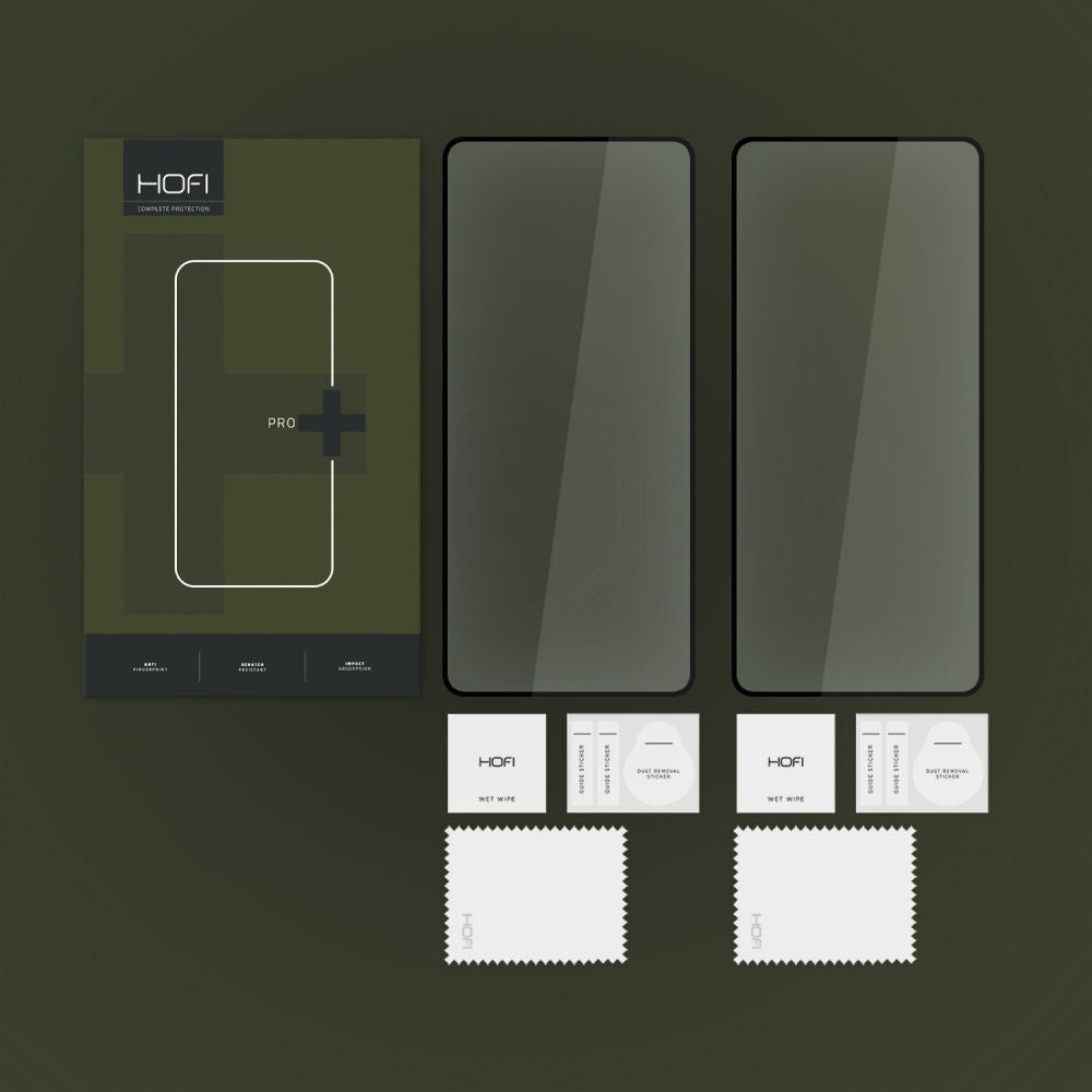 VETRO TEMPERATO HOFI GLASS PRO+ 2-PACK XIAOMI REDMI NOTE 13 5G / 13 PRO 4G / 5G NERO
