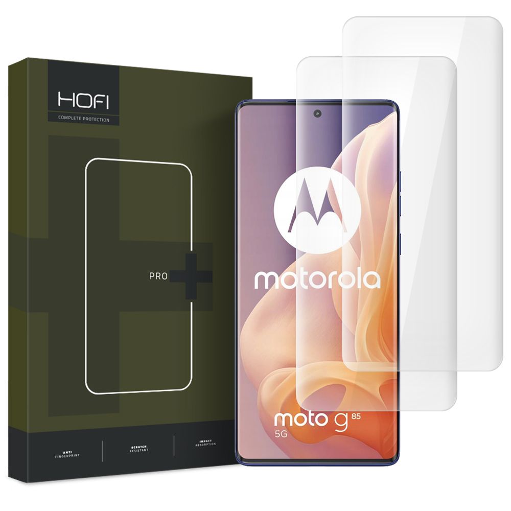 2X VETRO TEMPERATO UV PER MOTOROLA MOTO G85 5G HOFI 2-PACK VETRO PRO+ TRASPARENTE