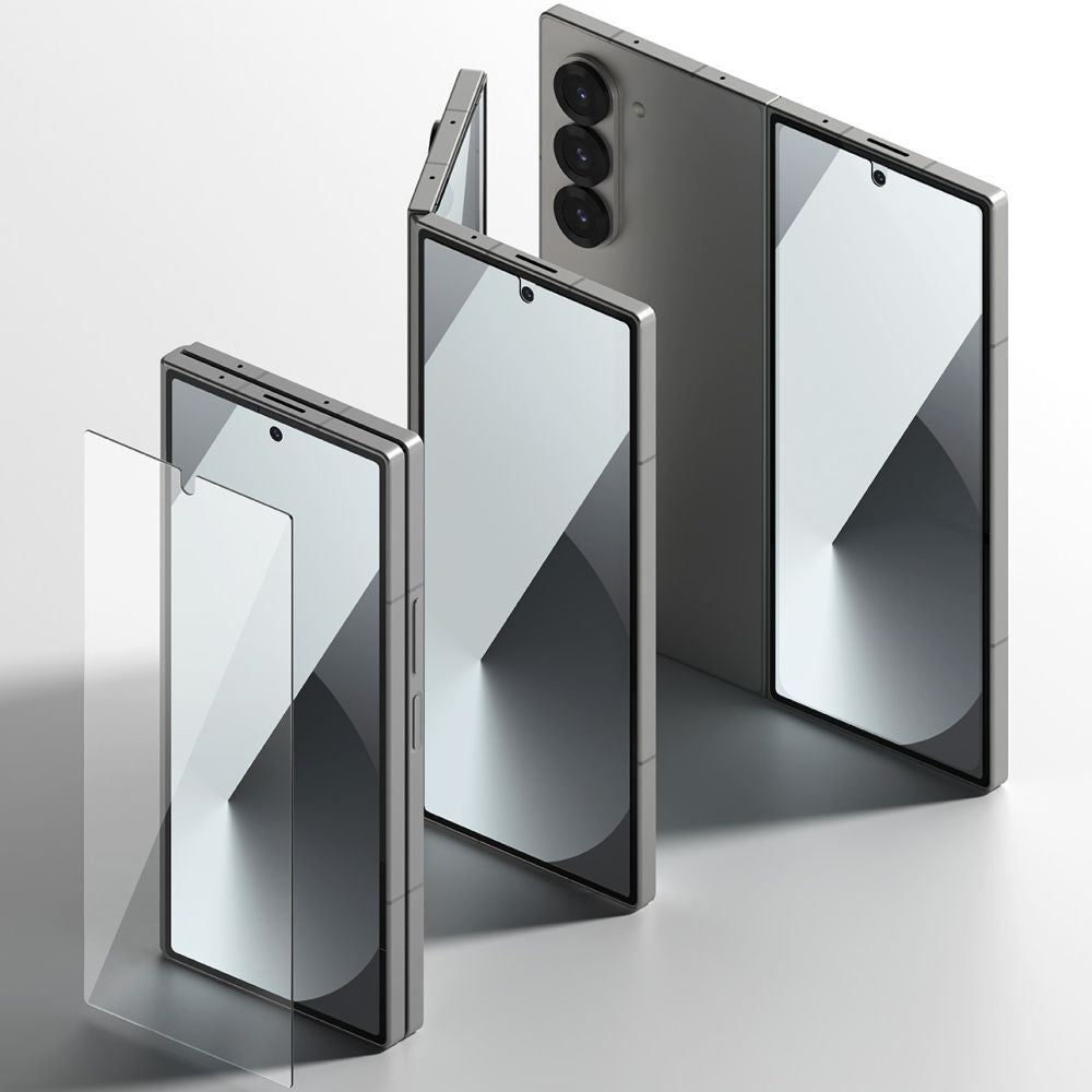 2X VETRO TEMPERATO PER SAMSUNG GALAXY Z FOLD 6 VETRO TEMPERATO RINGKE COVER DISPLAY 2-PACK TRASPARENTE