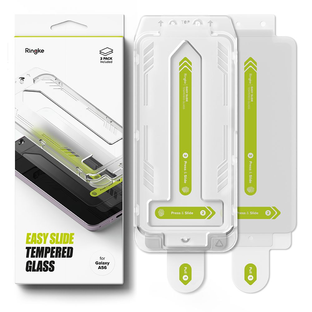 VETRO TEMPERATO RINGKE EASY SLIDE 2-PACK GALAXY A56 5G TRASPARENTE