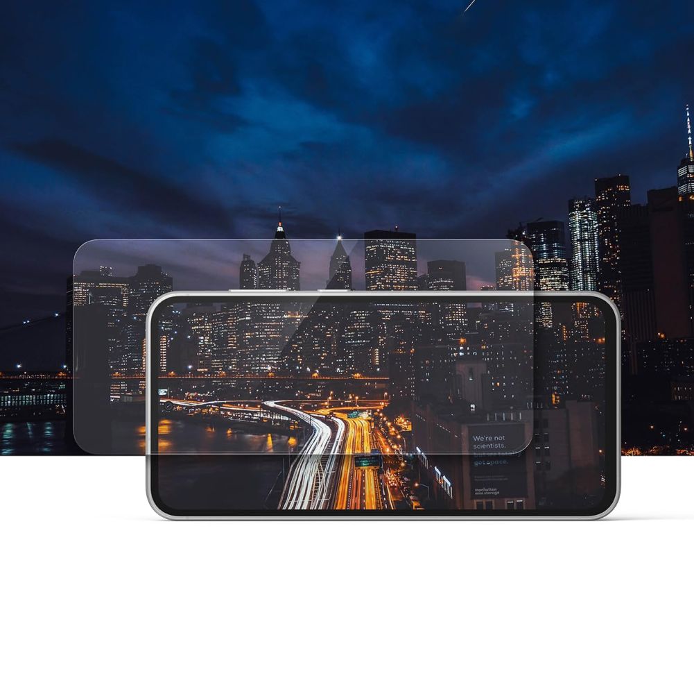 2X VETRO TEMPERATO CON RINGKE EASY SLIDE FRAME INSTALLAZIONE 2-PACK GALAXY S24 TRASPARENTE