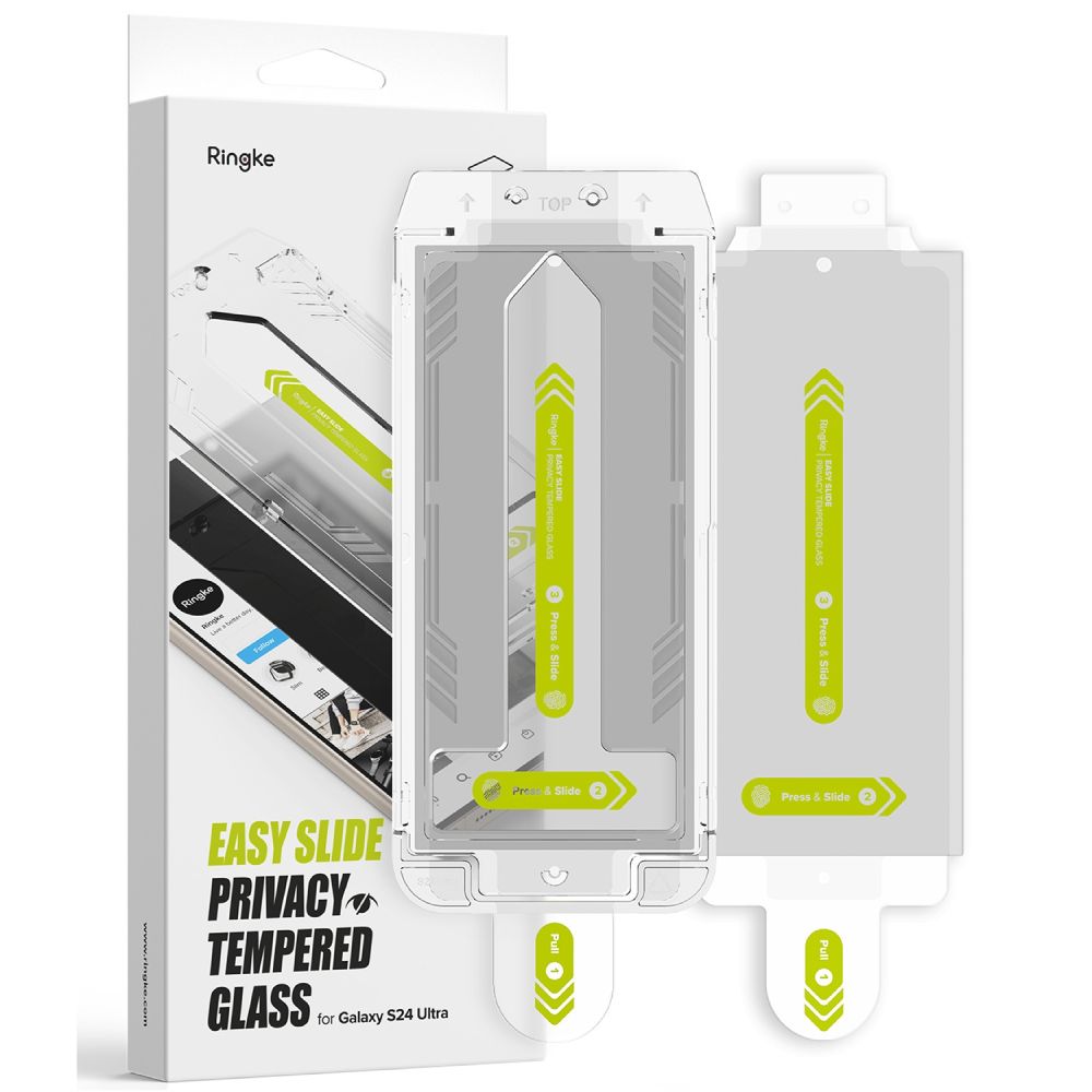 2X VETRO TEMPERATO RINGKE EASY SLIDE 2-PACK GALAXY S24 ULTRA PRIVACY