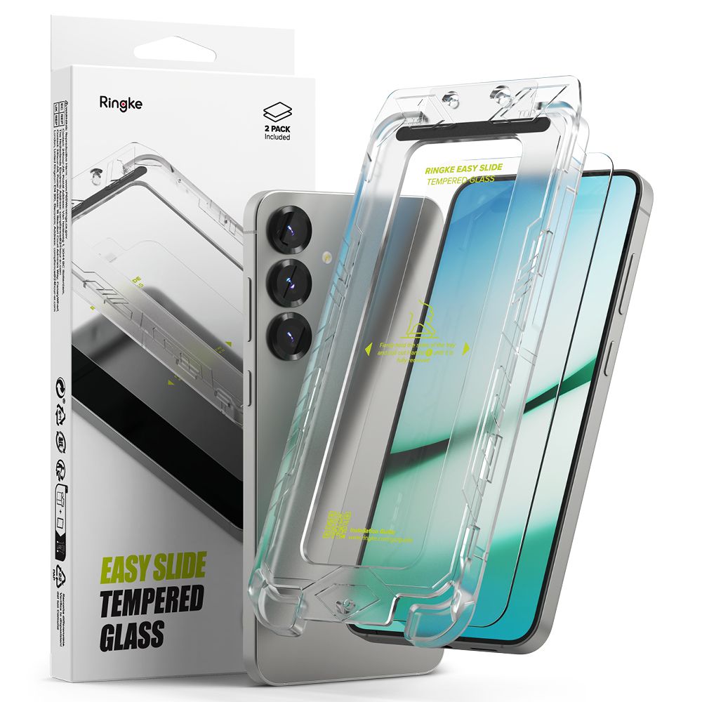 VETRO TEMPERATO RINGKE EASY SLIDE 2-PACK GALAXY S25+ PLUS TRASPARENTE