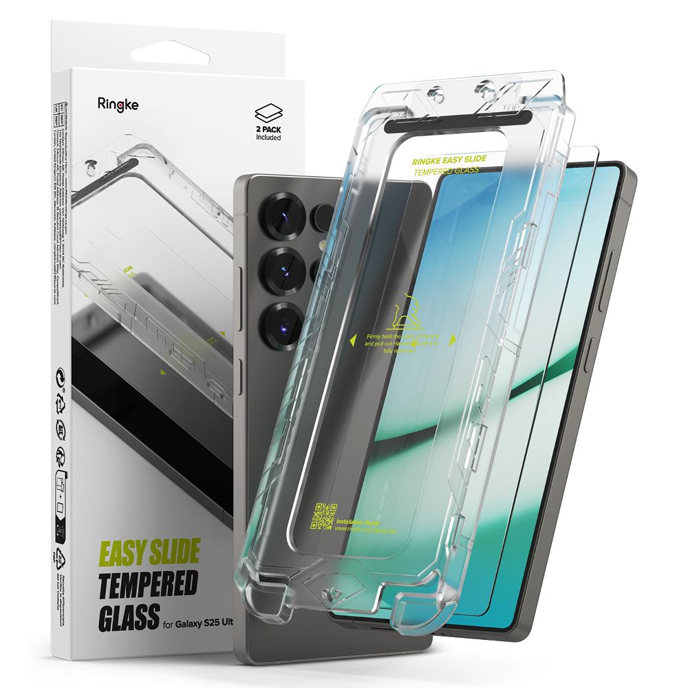 VETRO TEMPERATO RINGKE EASY SLIDE 2-PACK GALAXY S25 ULTRA CHIARO