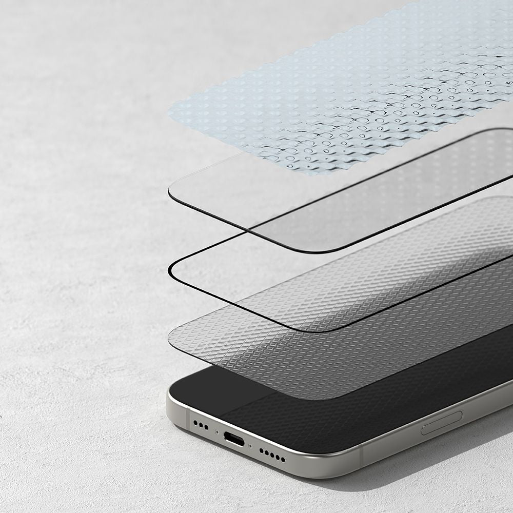 VETRO TEMPERATO RINGKE EASY SLIDE 2-PACK IPHONE 16 PRO NERO