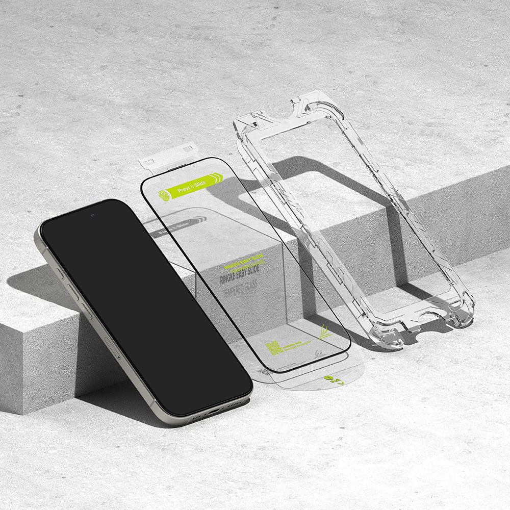 VETRO TEMPERATO RINGKE EASY SLIDE 2-PACK IPHONE 16 PRO MAX NERO