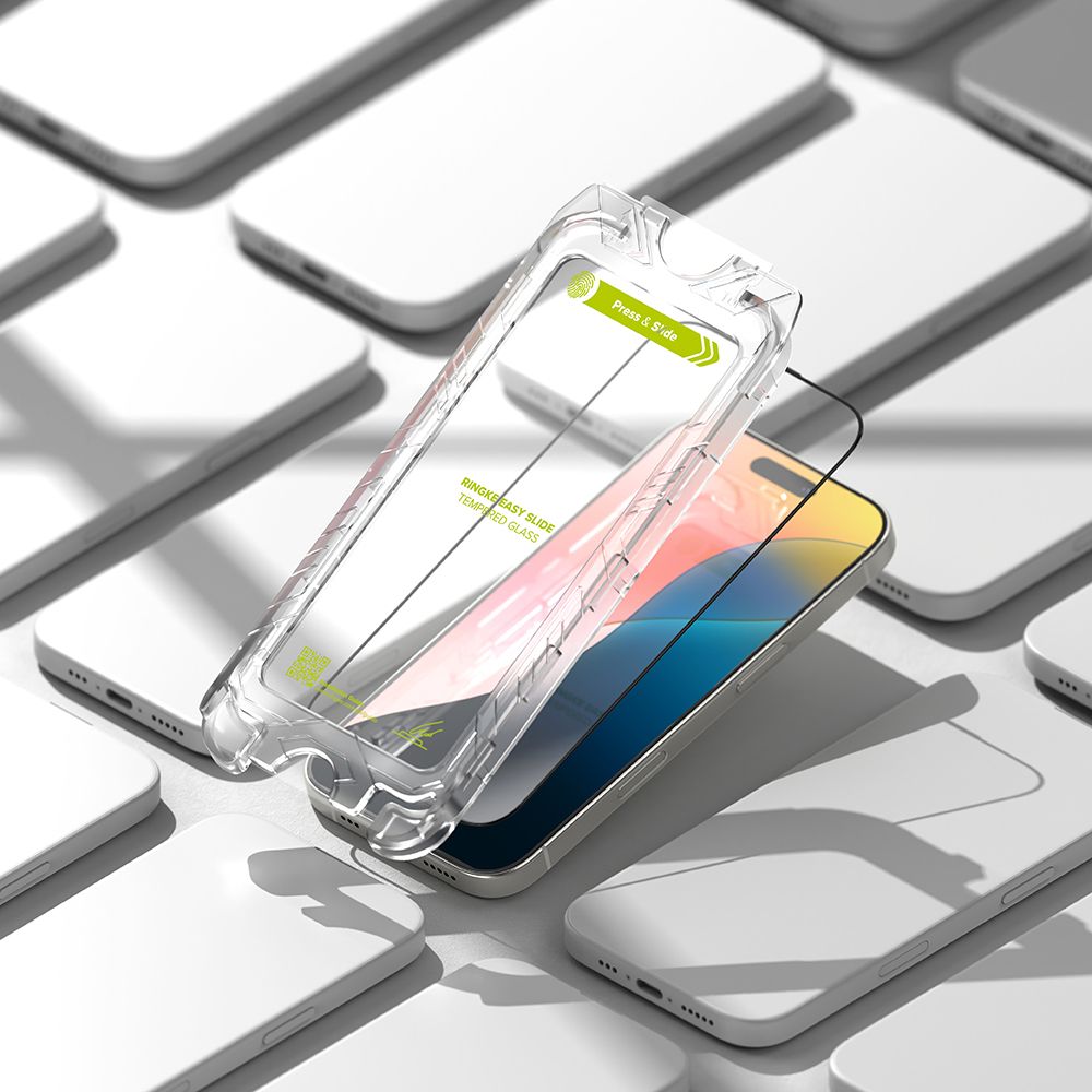VETRO TEMPERATO RINGKE EASY SLIDE 2-PACK IPHONE 16 PRO MAX NERO