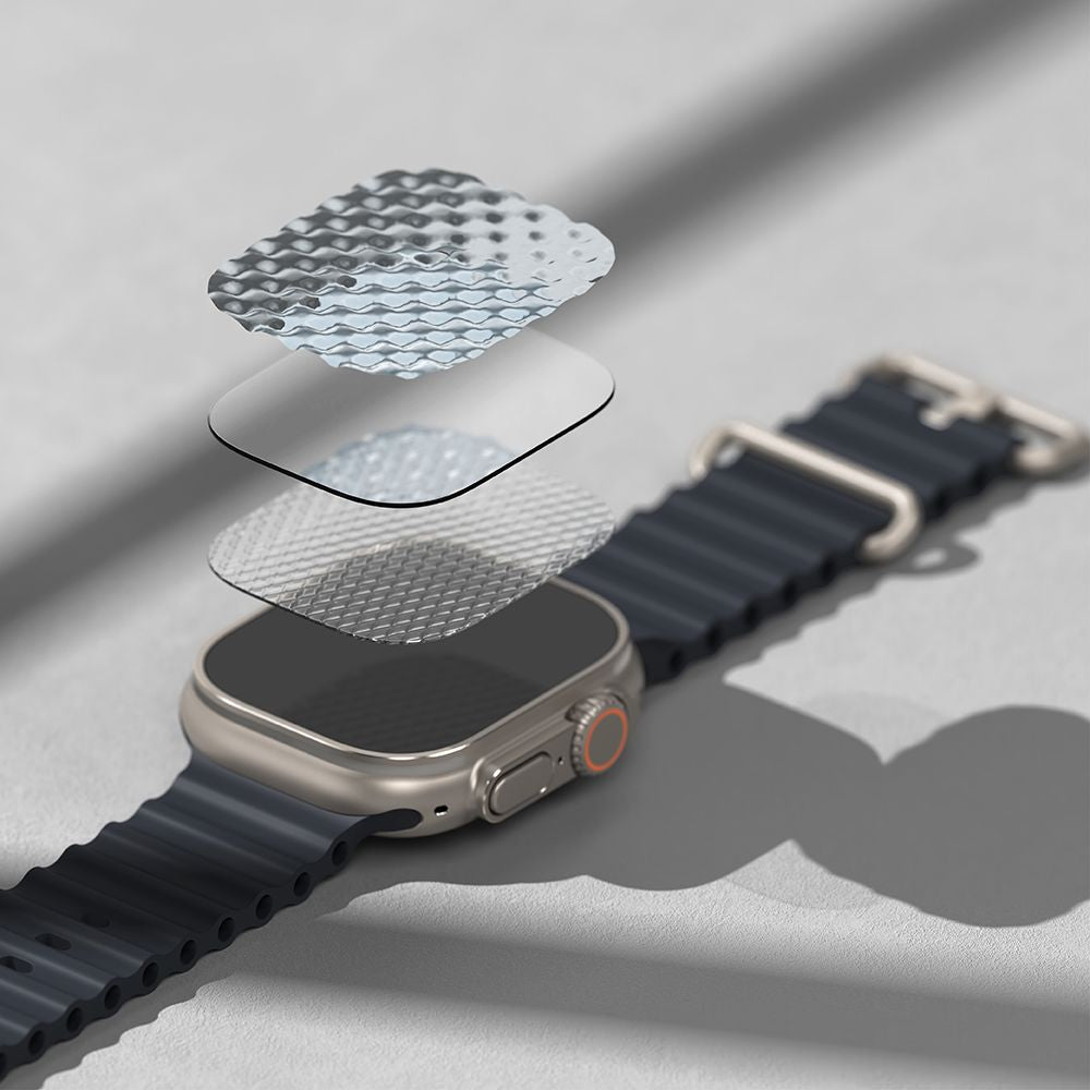 VETRO TEMPERATO RINGKE EASY SLIDE APPLE WATCH ULTRA 1 / 2 (49 MM) TRASPARENTE
