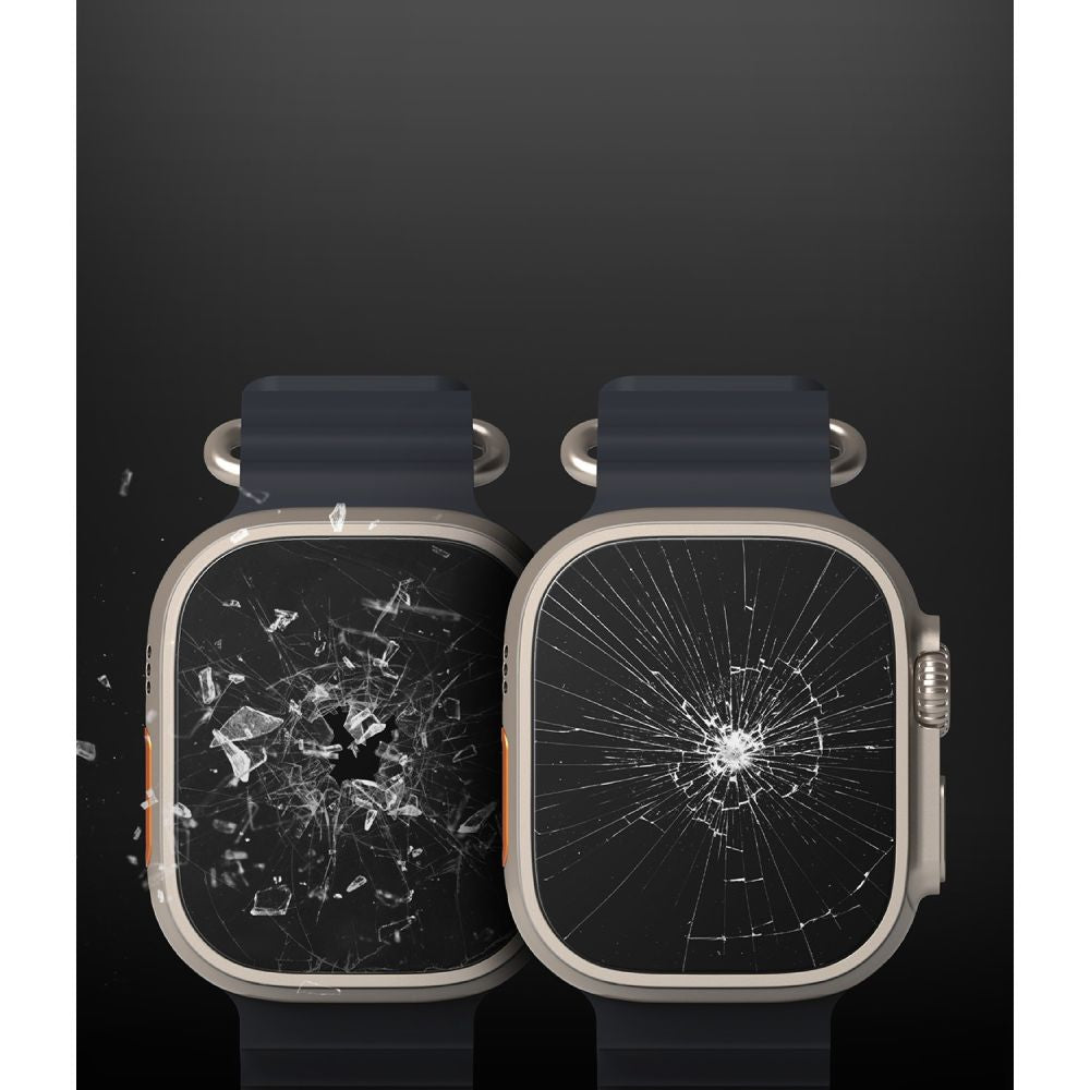 4X VETRO TEMPERATO PER APPLE WATCH ULTRA 49 MM RINGKE ID FC GLASS 4-PACK TRASPARENTE