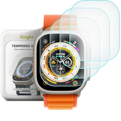 4X VETRO TEMPERATO PER APPLE WATCH ULTRA 49 MM RINGKE ID FC GLASS 4-PACK TRASPARENTE
