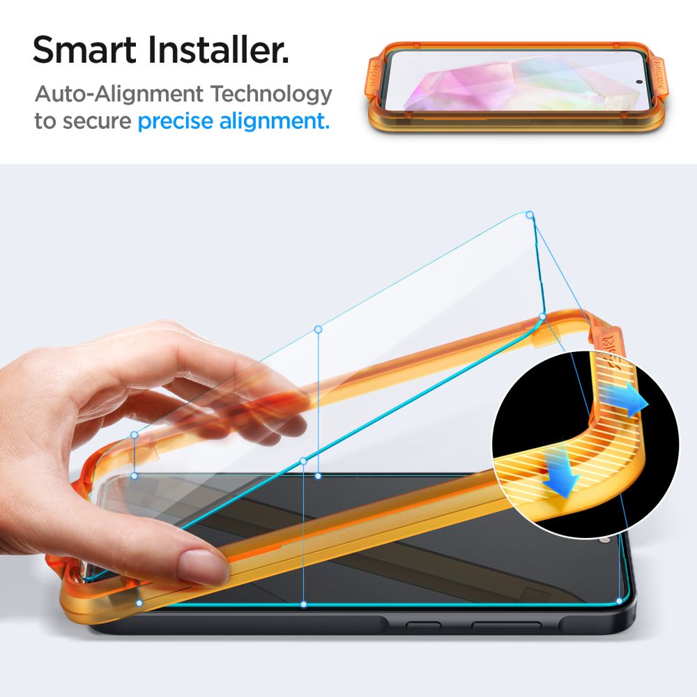 VETRO TEMPERATO SPIGEN ALM GLAS.TR 2-PACK GALAXY A35 5G TRASPARENTE