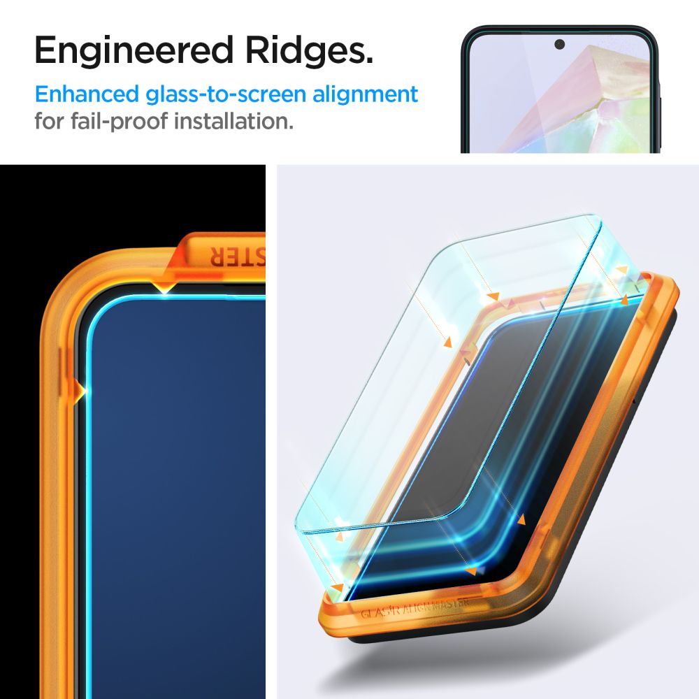 VETRO TEMPERATO SPIGEN ALM GLAS.TR 2-PACK GALAXY A35 5G TRASPARENTE