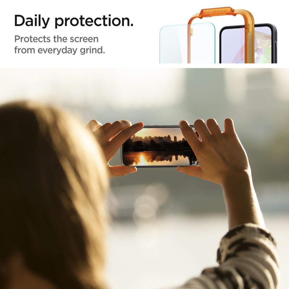 VETRO TEMPERATO SPIGEN ALM GLAS.TR 2-PACK GALAXY A35 5G TRASPARENTE