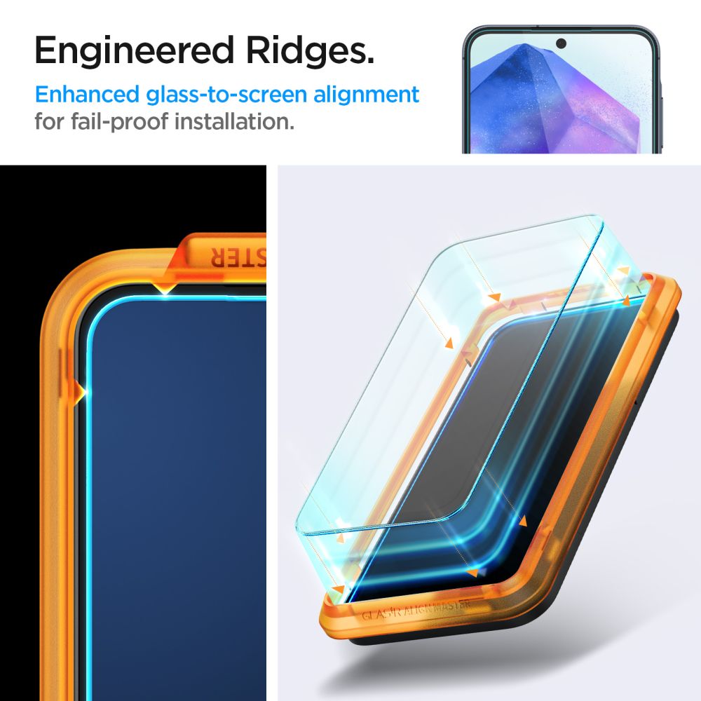 VETRO TEMPERATO SPIGEN ALM GLAS.TR 2-PACK GALAXY A55 5G TRASPARENTE