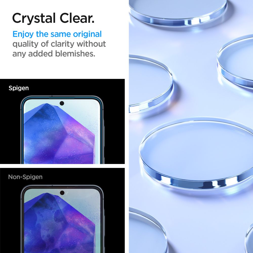 VETRO TEMPERATO SPIGEN ALM GLAS.TR 2-PACK GALAXY A55 5G TRASPARENTE