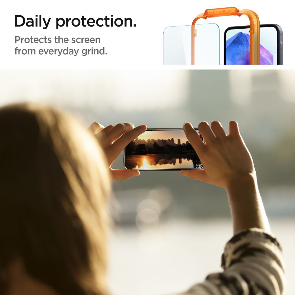 VETRO TEMPERATO SPIGEN ALM GLAS.TR 2-PACK GALAXY A55 5G TRASPARENTE