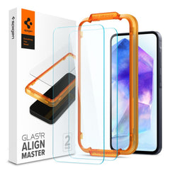 VETRO TEMPERATO SPIGEN ALM GLAS.TR 2-PACK GALAXY A55 5G TRASPARENTE