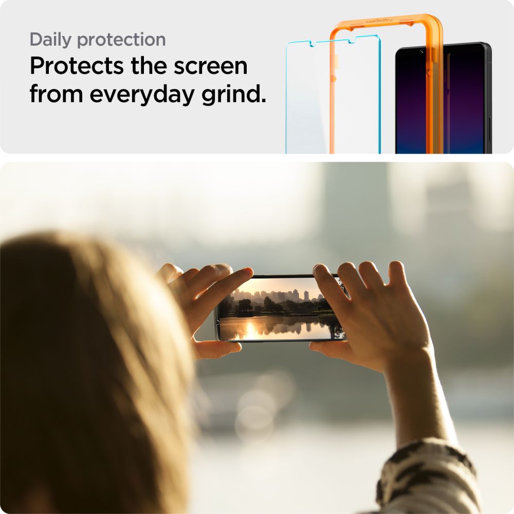 2X VETRO TEMPERATO SPIGEN ALM GLAS.TR 2-PACK SONY XPERIA 1 VI TRASPARENTE