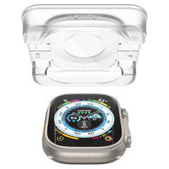 2X VETRO TEMPERATO PER APPLE WATCH ULTRA 49 MM SPIGEN GLAS.TR "EZ FIT" 2-PACK TRASPARENTE