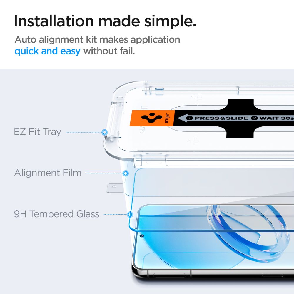 VETRO TEMPERATO SPIGEN GLAS.TR "EZ FIT" 2-PACK GALAXY S23+ PLUS TRASPARENTE