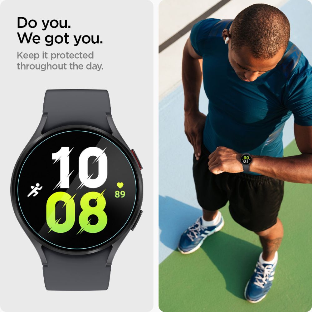 VETRO TEMPERATO SPIGEN GLAS.TR "EZ-FIT" 2-PACK GALAXY WATCH 6 (44 MM) TRASPARENTE