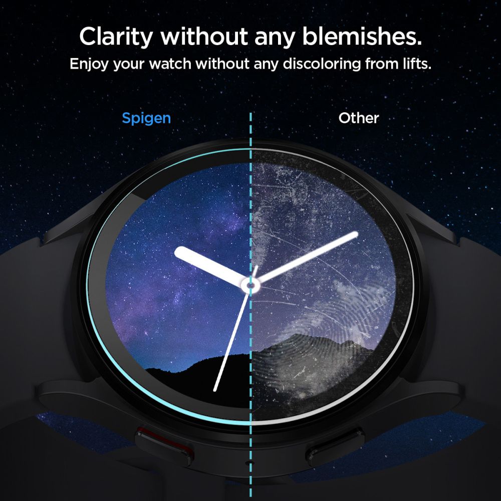 VETRO TEMPERATO SPIGEN GLAS.TR "EZ-FIT" 2-PACK GALAXY WATCH 6 (44 MM) TRASPARENTE