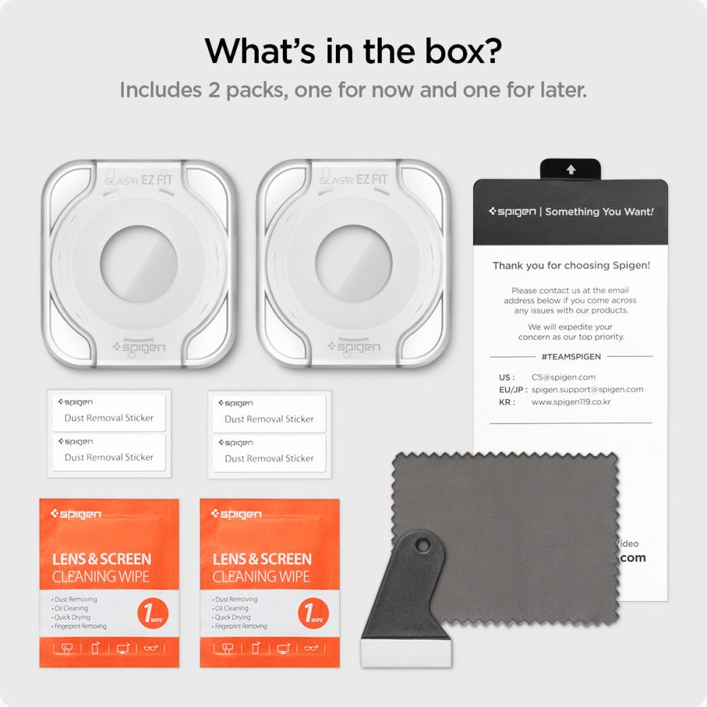 VETRO TEMPERATO SPIGEN GLAS.TR "EZ-FIT" 2-PACK GALAXY WATCH 6 (44 MM) TRASPARENTE