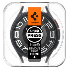 VETRO TEMPERATO SPIGEN GLAS.TR "EZ-FIT" 2-PACK GALAXY WATCH 6 CLASSIC (43 MM) TRASPARENTE