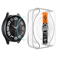 VETRO TEMPERATO SPIGEN GLAS.TR "EZ-FIT" 2-PACK GALAXY WATCH 6 CLASSIC (43 MM) TRASPARENTE