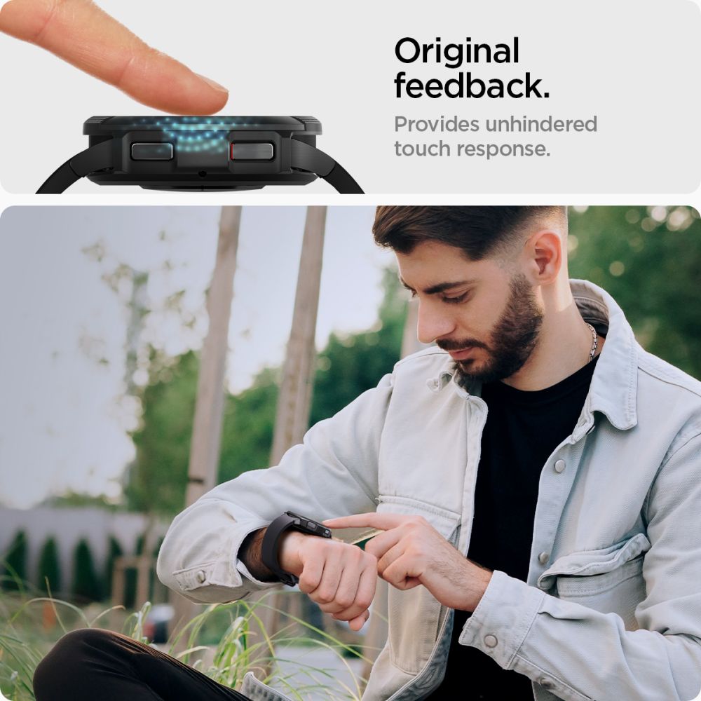 VETRO TEMPERATO SPIGEN GLAS.TR "EZ-FIT" 2-PACK GALAXY WATCH 6 CLASSIC (43 MM) TRASPARENTE
