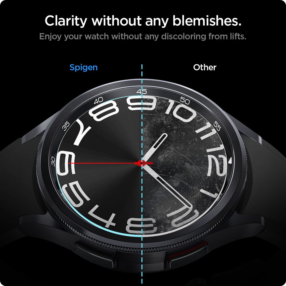 VETRO TEMPERATO SPIGEN GLAS.TR "EZ-FIT" 2-PACK GALAXY WATCH 6 CLASSIC (43 MM) TRASPARENTE