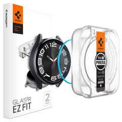 VETRO TEMPERATO SPIGEN GLAS.TR "EZ-FIT" 2-PACK GALAXY WATCH 6 CLASSIC (43 MM) TRASPARENTE