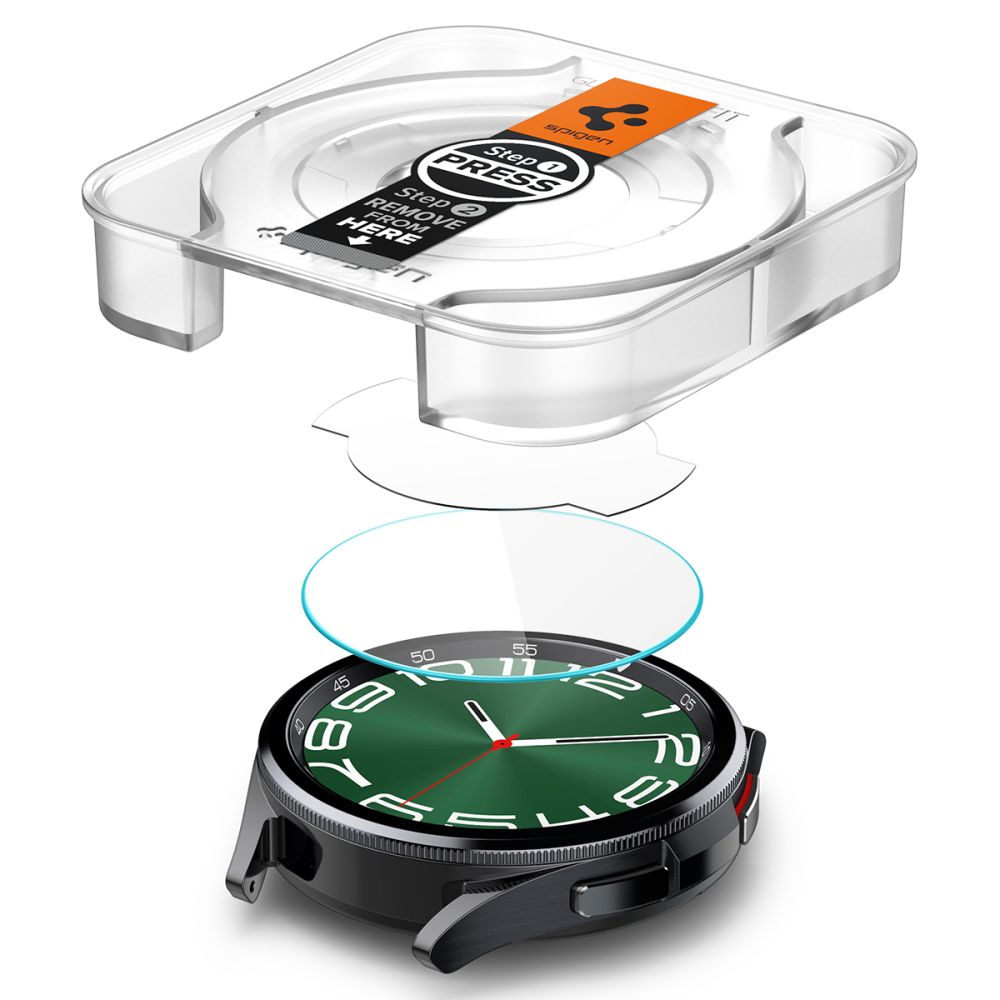 VETRO TEMPERATO SPIGEN GLAS.TR "EZ-FIT" 2-PACK GALAXY WATCH 6 CLASSIC (47 MM) TRASPARENTE