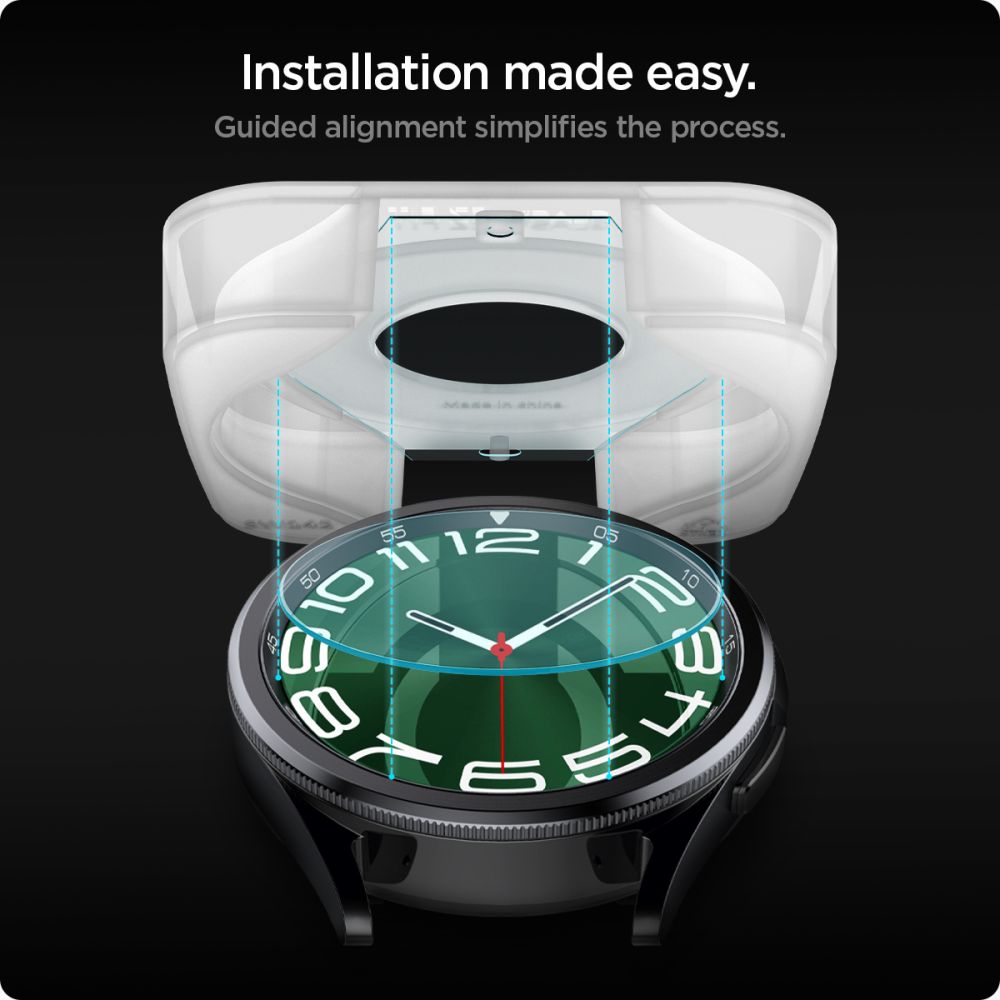 VETRO TEMPERATO SPIGEN GLAS.TR "EZ-FIT" 2-PACK GALAXY WATCH 6 CLASSIC (47 MM) TRASPARENTE