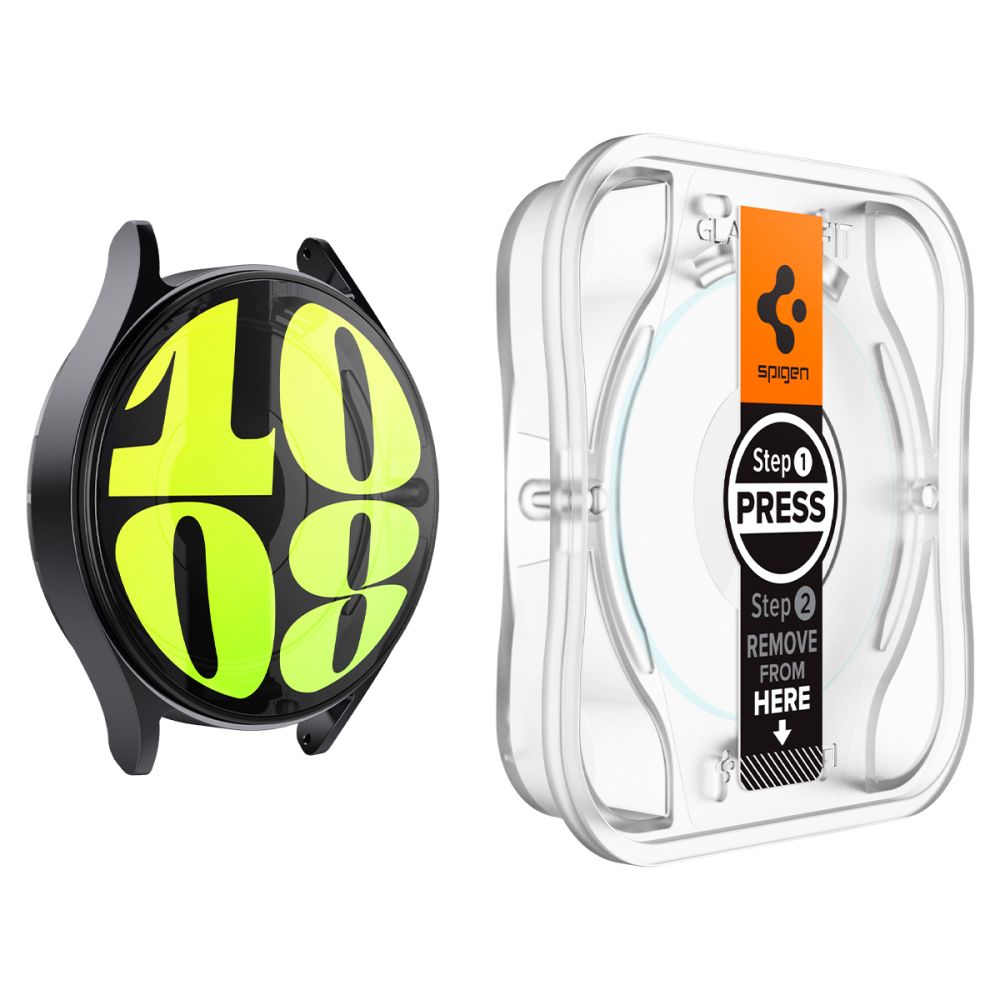 2X VETRO TEMPERATO PER GALAXY WATCH 7 (40 MM) SPIGEN GLAS.TR "EZ-FIT" 2-PACK TRASPARENTE