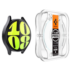 2X VETRO TEMPERATO PER GALAXY WATCH 7 (40 MM) SPIGEN GLAS.TR "EZ-FIT" 2-PACK TRASPARENTE