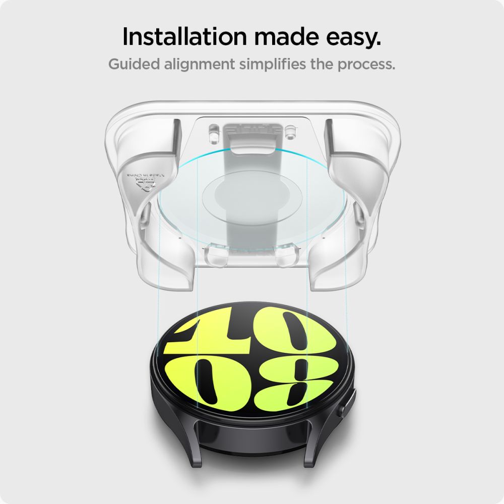 2X VETRO TEMPERATO PER GALAXY WATCH 7 (40 MM) SPIGEN GLAS.TR "EZ-FIT" 2-PACK TRASPARENTE