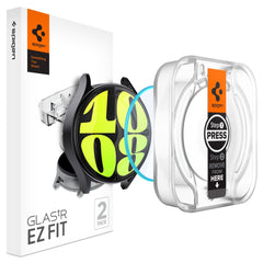 2X VETRO TEMPERATO PER GALAXY WATCH 7 (40 MM) SPIGEN GLAS.TR "EZ-FIT" 2-PACK TRASPARENTE