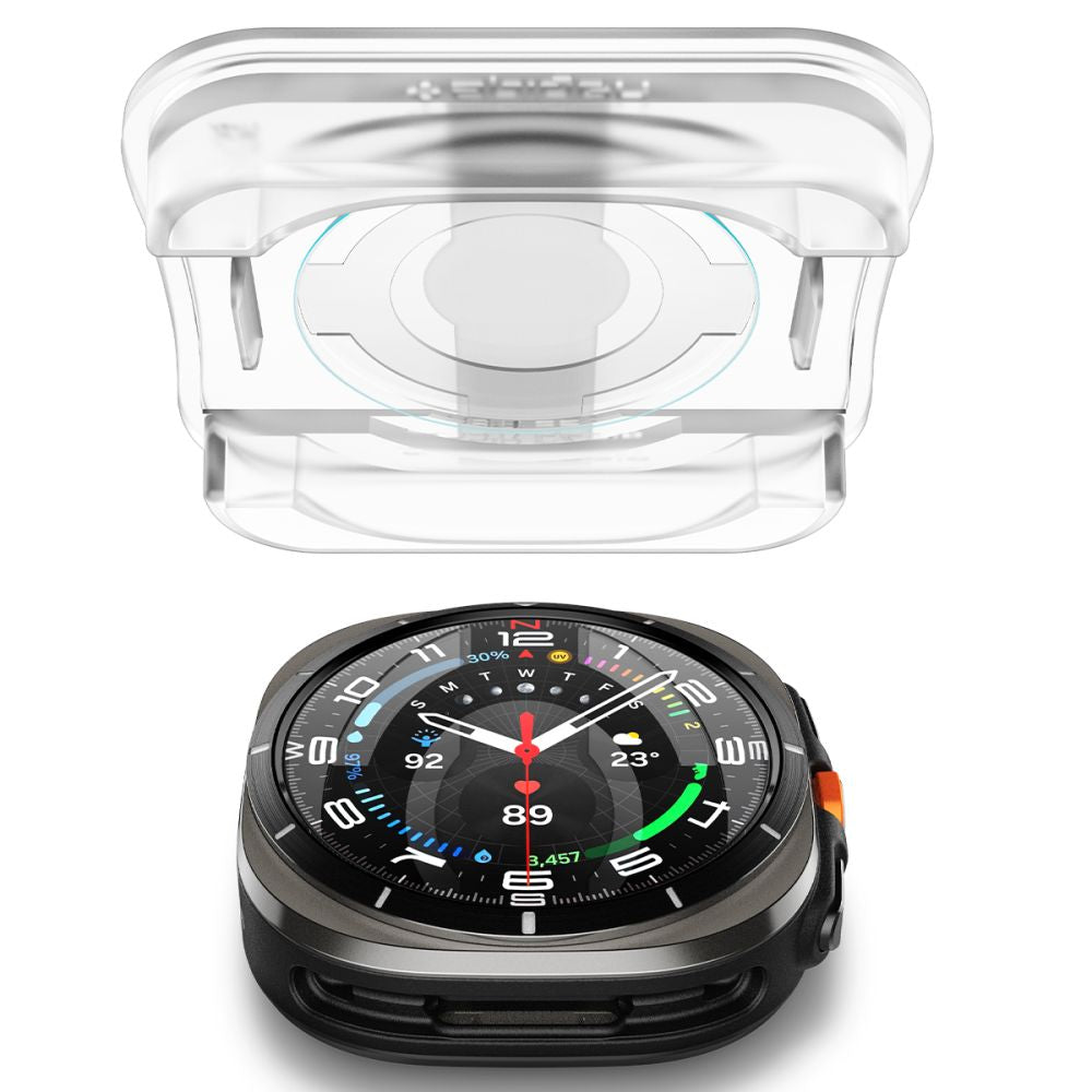 VETRO TEMPERATO SPIGEN GLAS.TR "EZ-FIT" 2-PACK GALAXY WATCH ULTRA (47 MM) TRASPARENTE