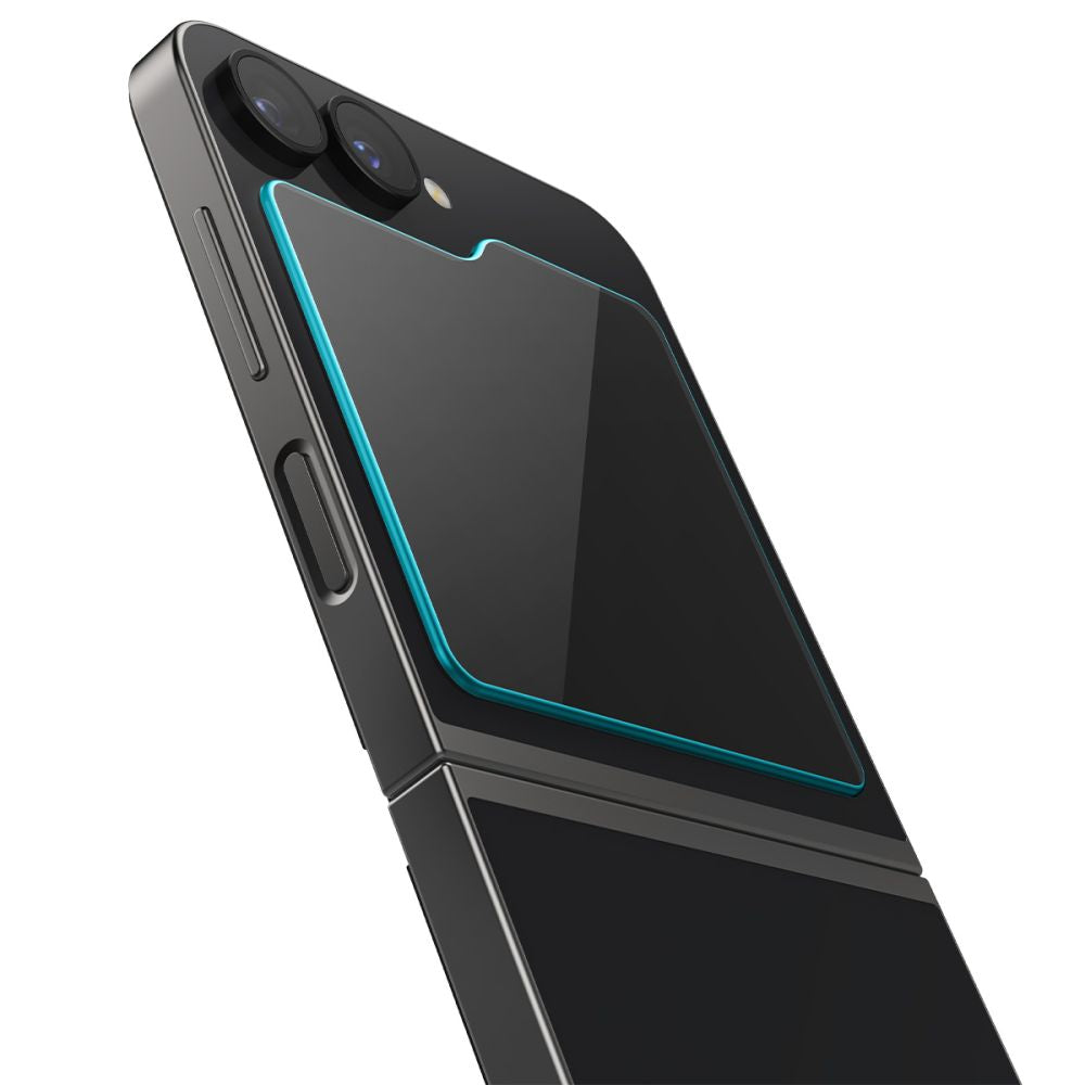 2X VETRO TEMPERATO PER SAMSUNG GALAXY Z FLIP 6 SPIGEN GLAS.TR "EZ FIT" 2-PACK TRASPARENTE