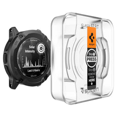 VETRO RESISTENTE PER GARMIN INSTINCT 2X SOLAR SPIGEN GLAS.TR "EZ FIT" 2-PACK TRASPARENTE