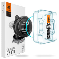 VETRO RESISTENTE PER GARMIN INSTINCT 2X SOLAR SPIGEN GLAS.TR "EZ FIT" 2-PACK TRASPARENTE