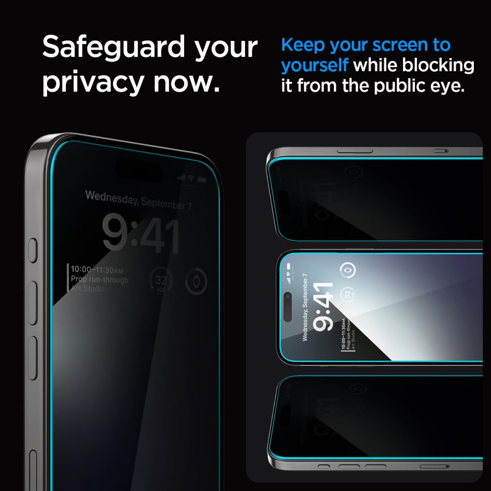 VETRO TEMPERATO SPIGEN GLAS.TR "EZ FIT" 2-PACK IPHONE 15 PLUS PRIVACY